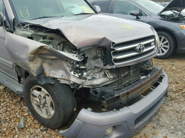 5TDZT38A12S100427 - 2002 TOYOTA SEQUOIA LI GRAY photo 9