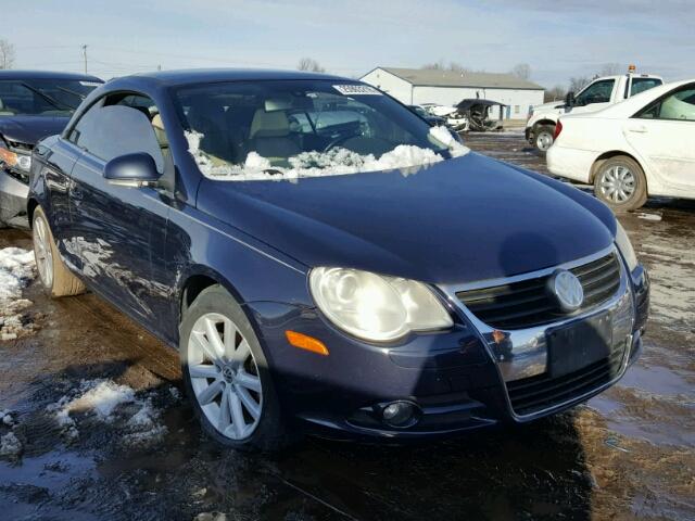 WVWFA71F37V003121 - 2007 VOLKSWAGEN EOS 2.0T L BLUE photo 1