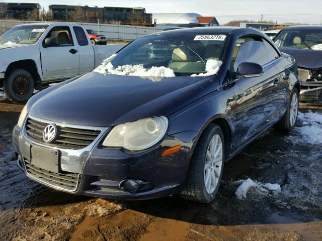 WVWFA71F37V003121 - 2007 VOLKSWAGEN EOS 2.0T L BLUE photo 2