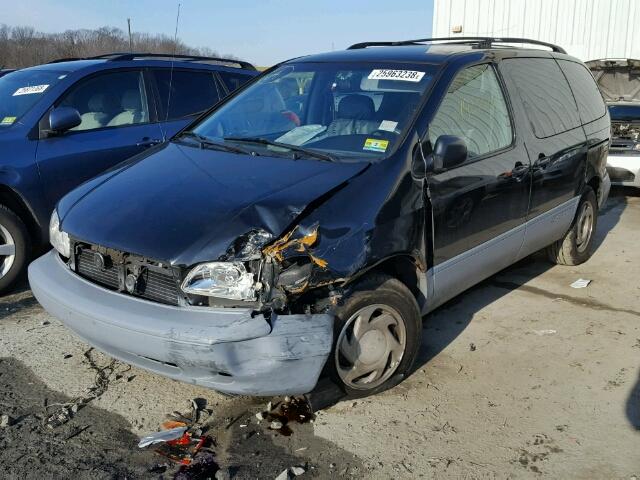 4T3ZF13C7YU289287 - 2000 TOYOTA SIENNA LE BLACK photo 2