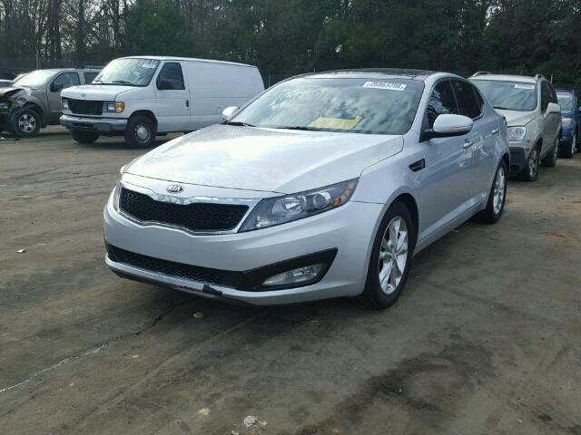 5XXGN4A74DG250459 - 2013 KIA OPTIMA EX SILVER photo 2