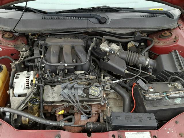 1FAFP53285A284162 - 2005 FORD TAURUS SE MAROON photo 7