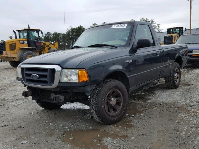 1FTYR10D35PA14653 - 2005 FORD RANGER BLUE photo 2