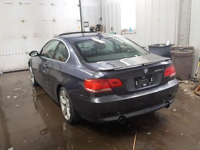 WBAWC73508E062379 - 2008 BMW 335 XI GRAY photo 3