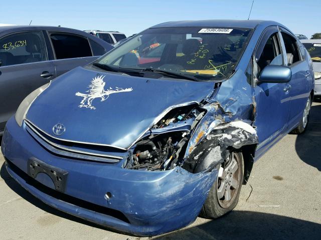 JTDKB20U967534275 - 2006 TOYOTA PRIUS BLUE photo 2