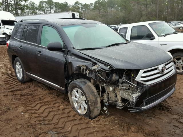 5TDZA3EH0BS009320 - 2011 TOYOTA HIGHLANDER BLACK photo 1