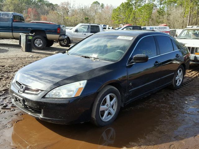 1HGCM56785A049565 - 2005 HONDA ACCORD EX BLACK photo 2