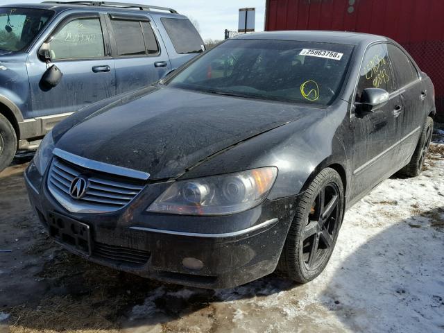JH4KB16585C009139 - 2005 ACURA RL შავი ფოტო 2