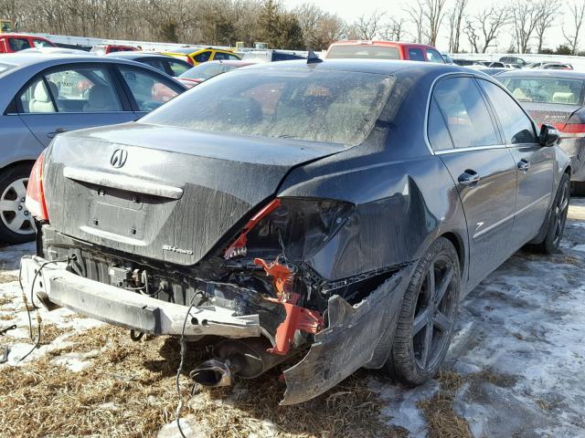 JH4KB16585C009139 - 2005 ACURA RL BLACK photo 4