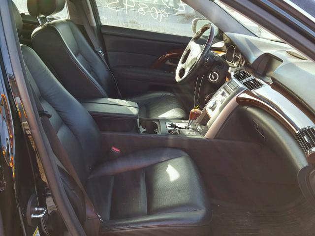 JH4KB16585C009139 - 2005 ACURA RL BLACK photo 5