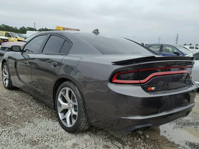 2C3CDXCTXFH785068 - 2015 DODGE CHARGER R/ GRAY photo 3