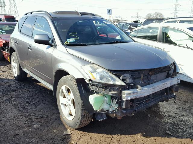 JN8AZ08W25W423304 - 2005 NISSAN MURANO SL GRAY photo 1