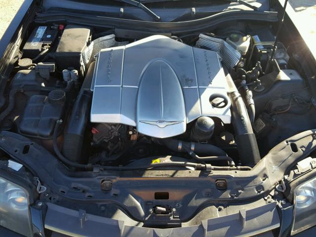 1C3AN65L45X047577 - 2005 CHRYSLER CROSSFIRE BLACK photo 7