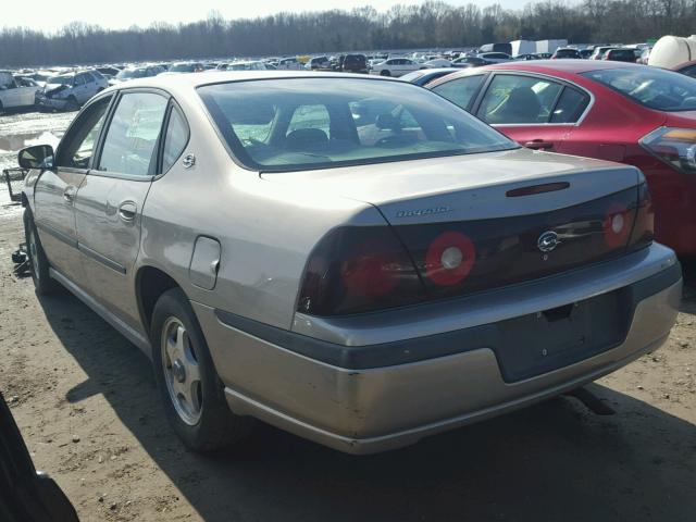 2G1WF52E739400218 - 2003 CHEVROLET IMPALA TAN photo 3