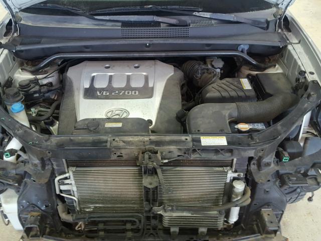 KM8JN12D35U095810 - 2005 HYUNDAI TUCSON GLS SILVER photo 7