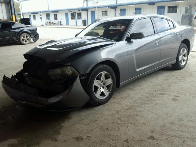 2B3CL3CG4BH544077 - 2011 DODGE CHARGER GRAY photo 2