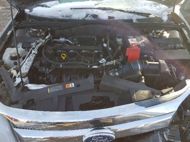 3FAHP0HA2BR120452 - 2011 FORD FUSION SE BLACK photo 7