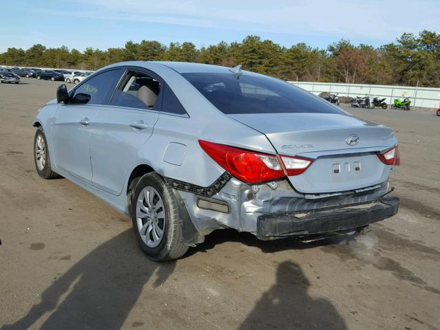 5NPEB4AC0BH060219 - 2011 HYUNDAI SONATA GLS GRAY photo 3