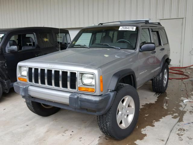 1J4FT48S2YL130770 - 2000 JEEP CHEROKEE S SILVER photo 2