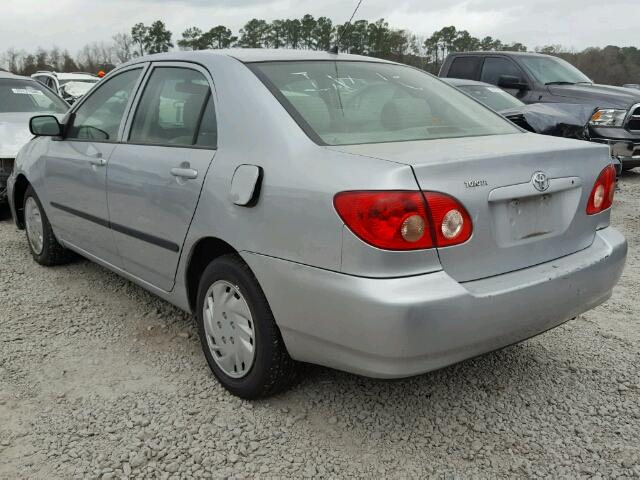 1NXBR32E05Z466323 - 2005 TOYOTA COROLLA CE SILVER photo 3