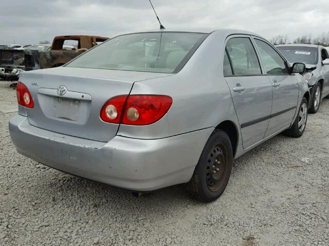 1NXBR32E05Z466323 - 2005 TOYOTA COROLLA CE SILVER photo 4