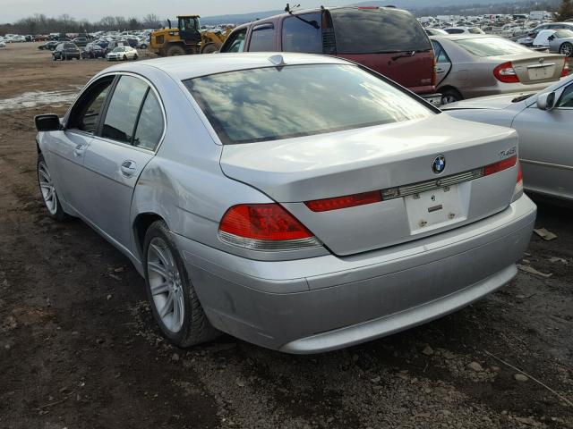 WBAGL63412DP55092 - 2002 BMW 745 I SILVER photo 3