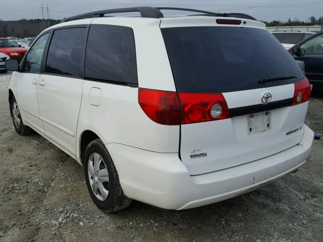 5TDZA23C76S460185 - 2006 TOYOTA SIENNA CE WHITE photo 3