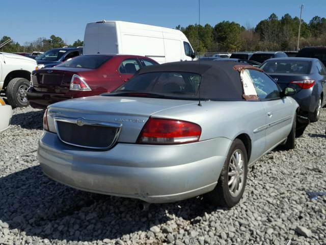 1C3EL65R72N200441 - 2002 CHRYSLER SEBRING LI SILVER photo 4