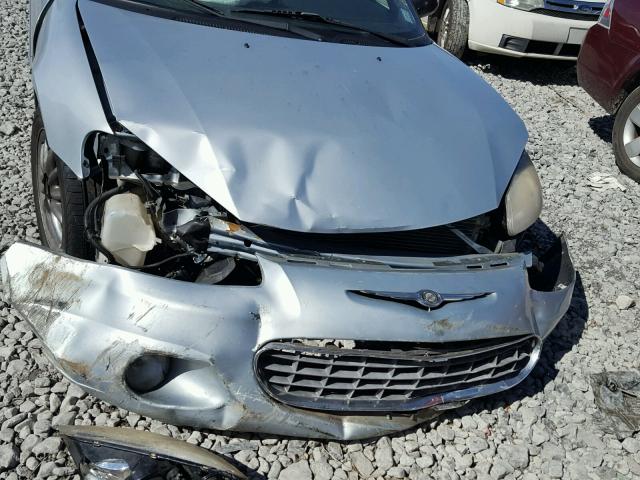 1C3EL65R72N200441 - 2002 CHRYSLER SEBRING LI SILVER photo 9