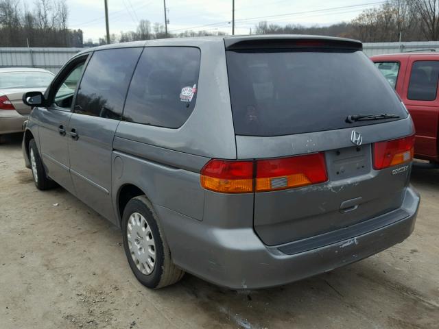 2HKRL185X2H557377 - 2002 HONDA ODYSSEY LX GRAY photo 3