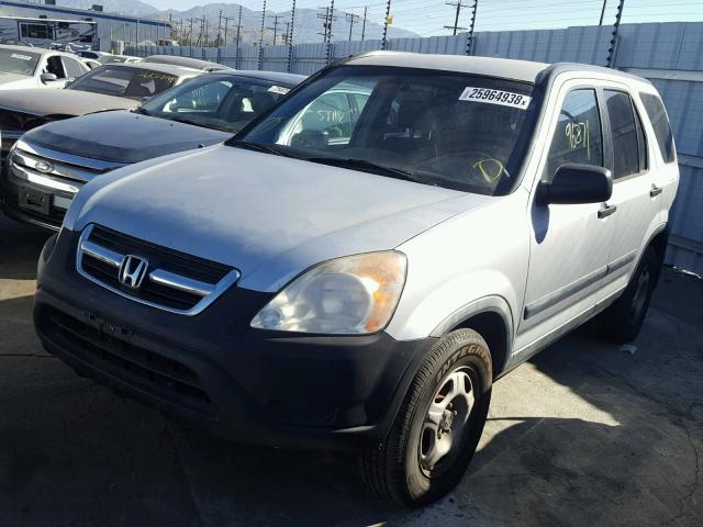 JHLRD68424C011644 - 2004 HONDA CR-V LX SILVER photo 2