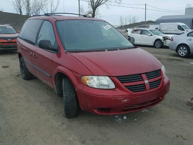 1D4GP45R57B142483 - 2007 DODGE CARAVAN SX RED photo 1