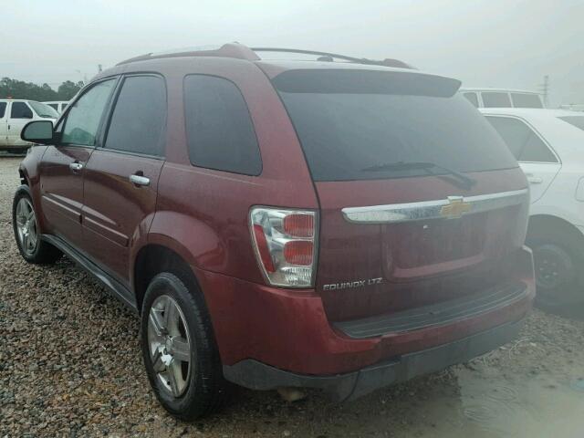 2CNDL73F086298436 - 2008 CHEVROLET EQUINOX LT MAROON photo 3