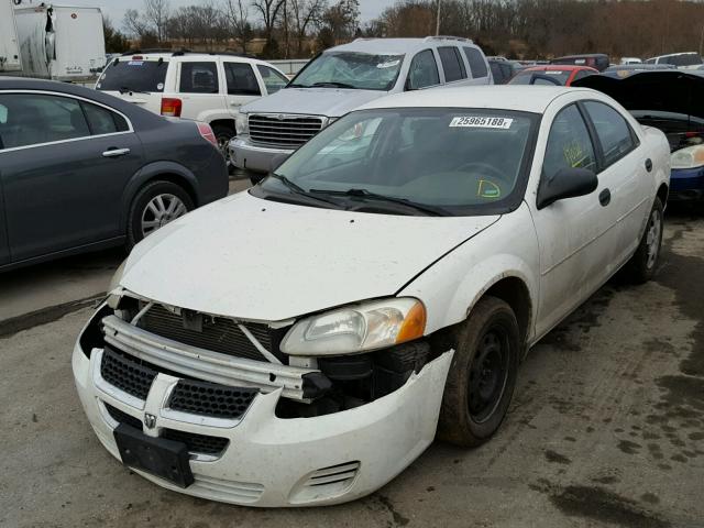 1B3EL36T94N104691 - 2004 DODGE STRATUS SE WHITE photo 2