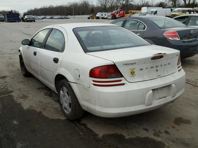 1B3EL36T94N104691 - 2004 DODGE STRATUS SE WHITE photo 3