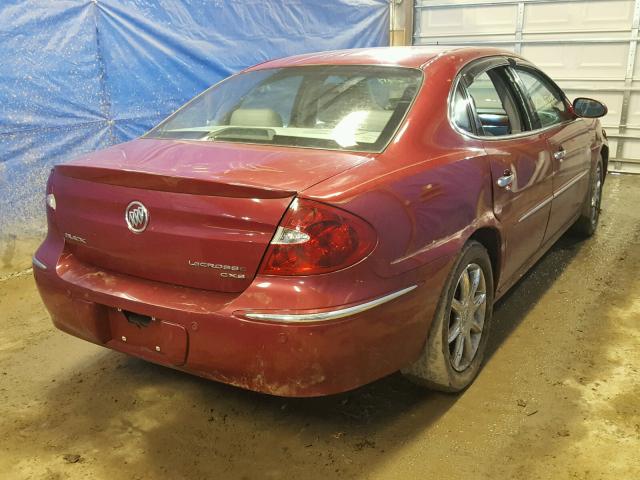 2G4WE537651248987 - 2005 BUICK LACROSSE C RED photo 4