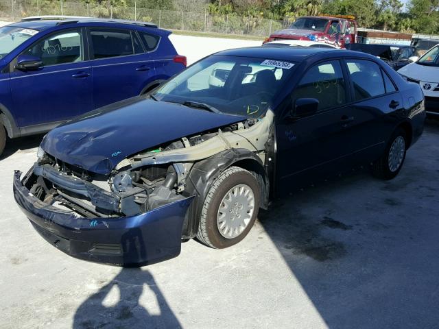 1HGCM56136A109054 - 2006 HONDA ACCORD VAL BLUE photo 2