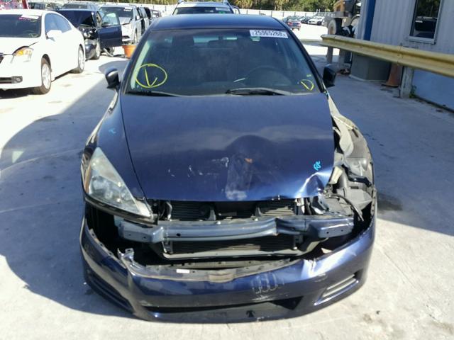 1HGCM56136A109054 - 2006 HONDA ACCORD VAL BLUE photo 9