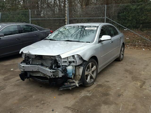 1G1ZC5E00CF367608 - 2012 CHEVROLET MALIBU 1LT SILVER photo 2