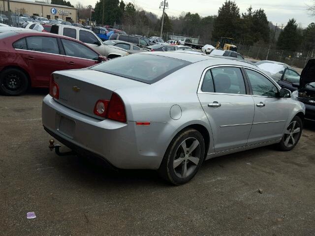 1G1ZC5E00CF367608 - 2012 CHEVROLET MALIBU 1LT 银色 照片 4