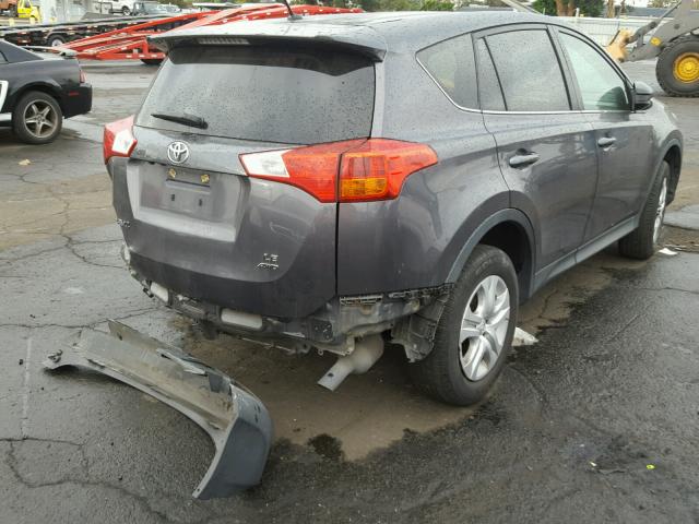 2T3BFREV7DW049052 - 2013 TOYOTA RAV4 LE GRAY photo 4