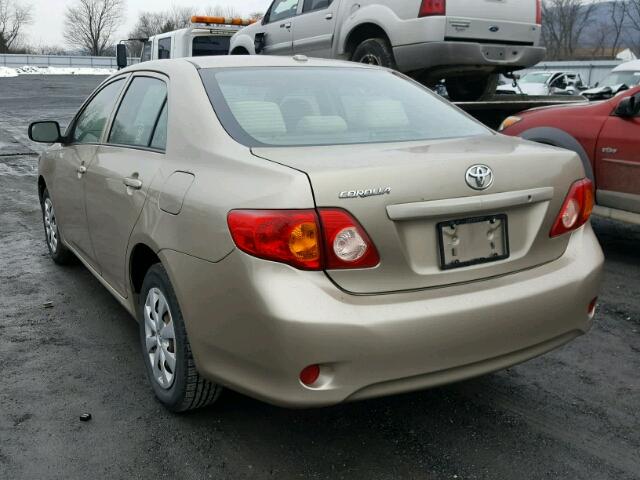 2T1BU40E29C076872 - 2009 TOYOTA COROLLA BA GOLD photo 3