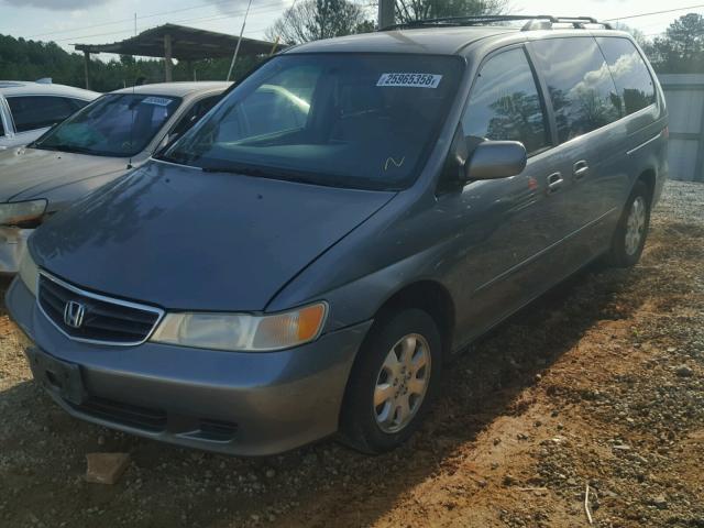 5FNRL18922B037367 - 2002 HONDA ODYSSEY EX GRAY photo 2