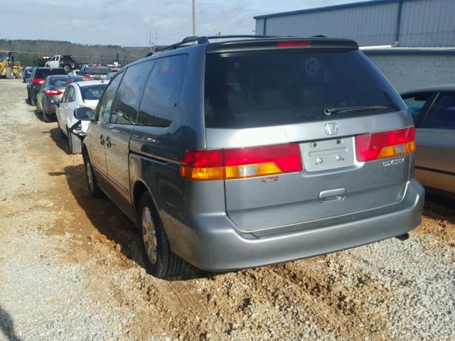 5FNRL18922B037367 - 2002 HONDA ODYSSEY EX GRAY photo 3