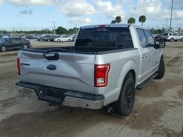 1FTEW1CP6GKD85811 - 2016 FORD F150 SUPER SILVER photo 4