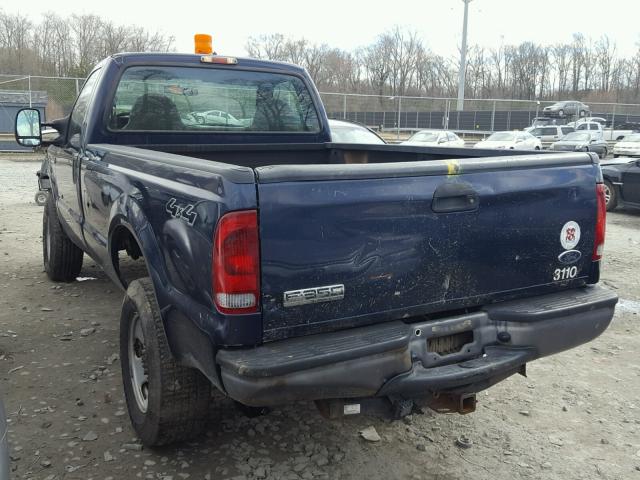 1FTWF31P87EA85009 - 2007 FORD F350 SRW S BLUE photo 3