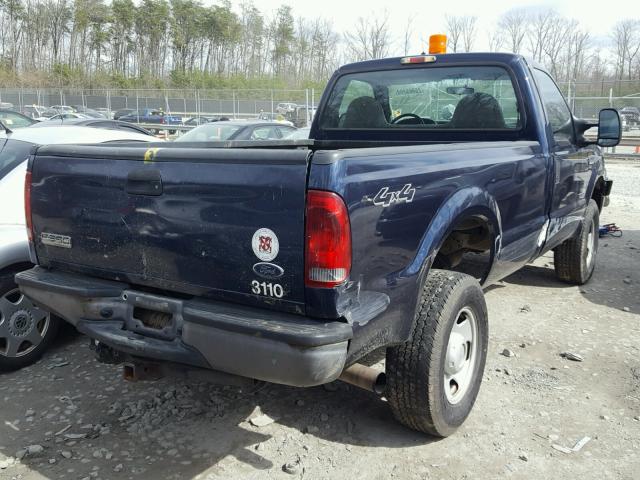 1FTWF31P87EA85009 - 2007 FORD F350 SRW S BLUE photo 4