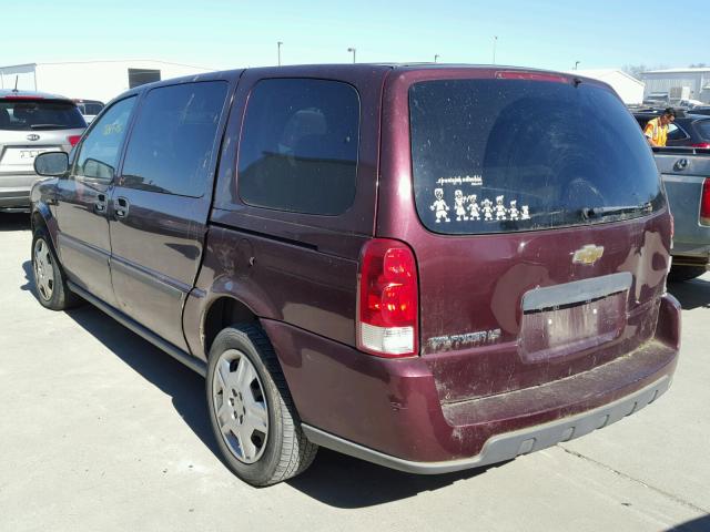 1GNDV23L96D122143 - 2006 CHEVROLET UPLANDER L 栗色 照片 3