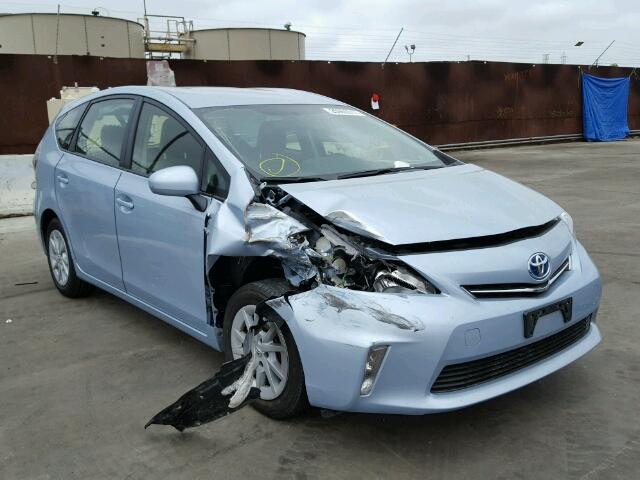 JTDZN3EU8EJ008645 - 2014 TOYOTA PRIUS V TEAL photo 1