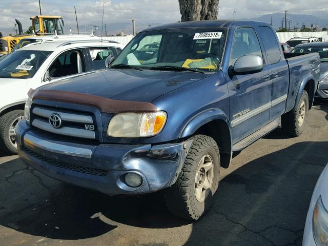 5TBBT44103S430308 - 2003 TOYOTA TUNDRA ACC BLUE photo 2